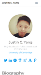 Mobile Screenshot of justinyang.me